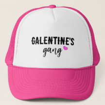 Cute Hot Pink Heart Galantines Day Gang
