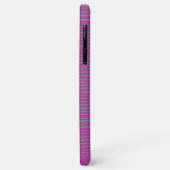 Cute Hot Pink uniek modern Stripe Patroon Case-Mate iPhone Case (Achterkant/links)