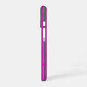 Cute Hot Pink uniek modern Stripe Patroon iPhone 16 Hoesje (Linkerkant)
