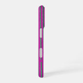 Cute Hot Pink uniek modern Stripe Patroon iPhone 16 Hoesje (Rechterkant)