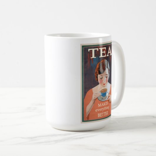 Cute  Hot Tea Poster Koffiemok (Voorkant rechts)