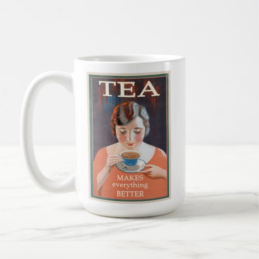 Cute  Hot Tea Poster Koffiemok (Links)