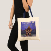 Cute Hound Dog Personal Book Bag Tote Bag (Voorkant (product))