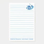 Cute House Cleaning Maid Company Custom Lined Post-it® Notes (Voorkant)