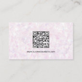 Cute House Cleaning Service Maid QR Code Visitekaartje (Achterkant)