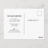 Cute House met hart We hebben een nieuw adres verp Briefkaart (Achterkant)