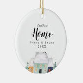 Cute House Ons eerste huis Botanische Ornament (Rechts)