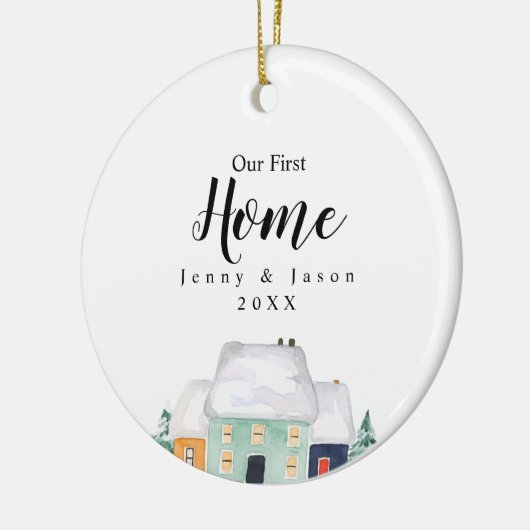 Cute House Ons eerste huis Botanische Ornament (Links)