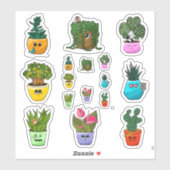 Cute House Plant Emoji Stickers (Vel)