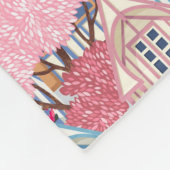 Cute Houses Fleece Blanket Deken (Hoek)