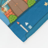 Cute Houses Fleece Deken (Hoek)