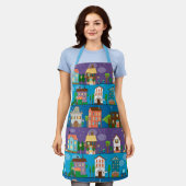 Cute Houses Schort (Gedragen)