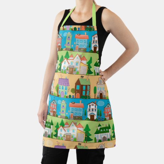 Cute Houses Schort (Insitu)