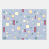 Cute Houses Trees Mountains Modern Pattern Inpakpapier Vel (Voorkant 2)