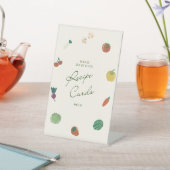 Cute Housewarming Recipe Card Activity Reclamebord Met Voetstuk (Insitu)