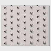 Cute Howling Beagle Dog Cadeaupapier (Vlak)