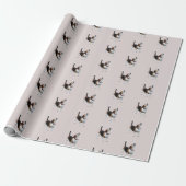 Cute Howling Beagle Dog Cadeaupapier (Uitgerold)