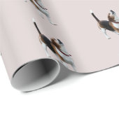 Cute Howling Beagle Dog Cadeaupapier (Rol Hoek)
