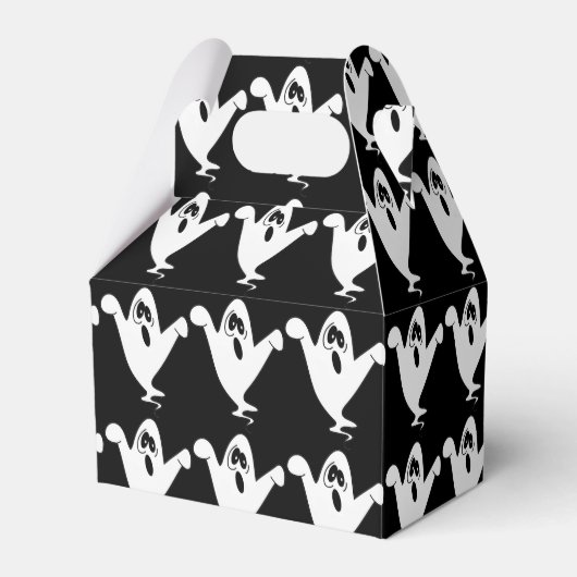 Cute Howling Ghost Halloween Bedankdoosjes (Voorkant Zijde)