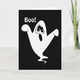 Cute Howling Ghost Halloween Kaart