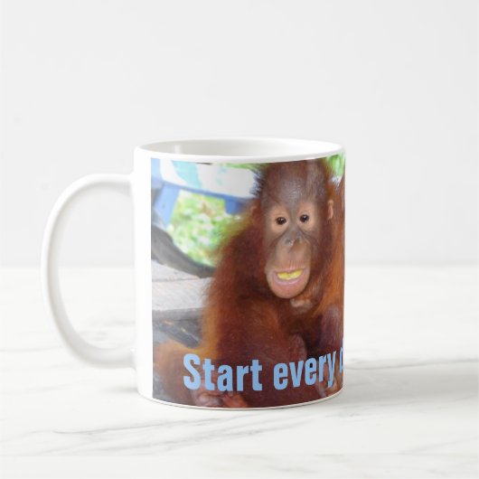 Cute Hug-Mok bij dieren Koffiemok (Links)