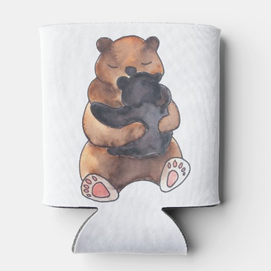 Cute Hugging Bears Blikjeskoeler (Achterkant)