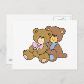 Cute Hugging Friends Beren Briefkaart (Voorkant / Achterkant)