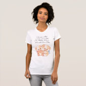 Cute Hugging Girl and Boy Beren die T-Shirt verwac (Voorkant volledig)