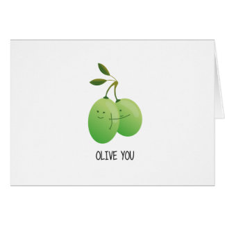 Cute Hugs & Love Card - Olive!