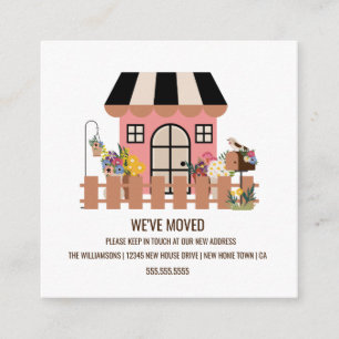Cute Huis Aankondiging van verhuizing naar nieuw