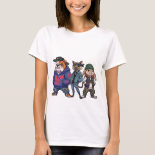 Cute huisdier cartoon T-shirt