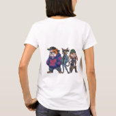Cute huisdier cartoon T-shirt (Achterkant)
