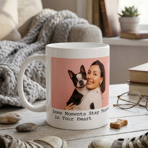 Cute huisdier hond citaat 2 foto collage koffiemok
