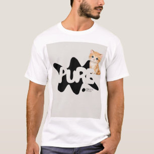Cute huisdier kat design T-shirt