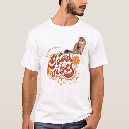 Cute huisdier kat design T-shirt (Voorkant)