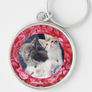 Cute Huisdier Verlies Sympathie Kat Liefhebber Aan Sleutelhanger