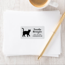 Cute huisdieren silhouetten ontwerp - Katten 1 Etiket