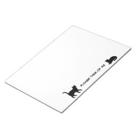 Cute huisdieren silhouetten ontwerp - Katten 1 Notitieblok
