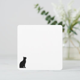 Cute huisdieren silhouetten ontwerp - Katten 1 Notitiekaartje