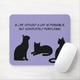 Cute huisdieren silhouetten ontwerp - Katten 1 + t Muismat