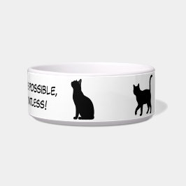 Cute huisdieren silhouetten ontwerp - Katten 1 + t Voerbakje