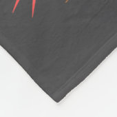 Cute Human Caution Service May Still Bite Training Fleece Deken (Hoek)