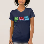 Cute Human Resources Department Peace Love HR T-shirt (Voorkant)