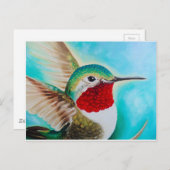 Cute Hummingbird Briefkaart (Voorkant / Achterkant)