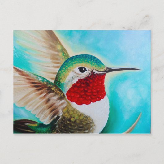 Cute Hummingbird Briefkaart (Voorkant)