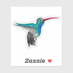Cute hummingbird-illustratie sticker