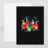 Cute Hummingbird In Gloves Christmas Bird Lovers M Kaart (Voorkant / Achterkant)