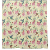 Cute Hummingbird Showgordijn Douchegordijn (Voorkant)