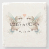 Cute Hummingbird Stenen Onderzetter (Voorkant)