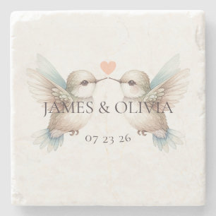 Cute Hummingbird Stenen Onderzetter